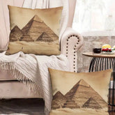 Vintage Great Pyramid Egypt Cushion Cover Pack Of 2